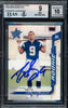 Drew Brees Autographed 2001 Leaf Rookies & Stars Rookie Card #189 San Diego Chargers BGS 9 Auto Grade Gem Mint 10 Beckett BAS #15681824
