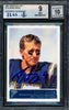 Drew Brees Autographed 2001 Topps Gallery Rookie Card #115 San Diego Chargers BGS 9 Auto Grade Gem Mint 10 Beckett BAS #15681816