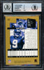 Drew Brees Autographed 2001 Upper Deck Victory Gold Rookie Card #415 San Diego Chargers BGS 8.5 Auto Grade Gem Mint 10 Beckett BAS #15681814