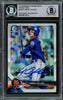 Jarred Kelenic Autographed 2018 Bowman Chrome Draft Refractor Rookie Card #BDC6 Seattle Mariners Beckett BAS #14612715