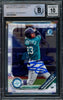 Julio Rodriguez Autographed 2019 Bowman Chrome Draft Rookie Card #BDC60 Seattle Mariners Auto Grade Gem Mint 10 Beckett BAS #14393443