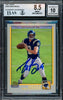 Drew Brees Autographed 2001 Topps Rookie Card #328 San Diego Chargers BGS 8.5 Auto Grade Gem Mint 10 Beckett BAS Stock #216467