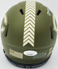 Montez Sweat Autographed Chicago Bears Army Green Salute to Service Speed Mini Helmet JSA Stock #232848