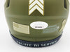 Montez Sweat Autographed Chicago Bears Army Green Salute to Service Speed Mini Helmet JSA Stock #232848