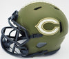 Montez Sweat Autographed Chicago Bears Army Green Salute to Service Speed Mini Helmet JSA Stock #232848