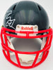 Chevy Chase Autographed Christmas Vacation Black Speed Mini Helmet Beckett BAS Witness Stock #232845