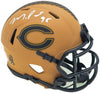 Montez Sweat Autographed Chicago Bears Camo Brown Salute to Service Speed Mini Helmet JSA Stock #232851