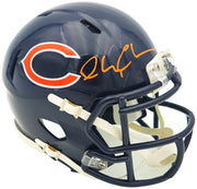 Chevy Chase Autographed Chicago Bears Blue Speed Mini Helmet Christmas Vacation Logo Beckett BAS Witness Stock #232843
