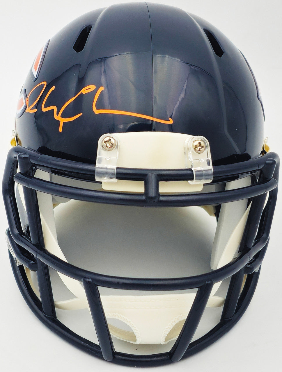 Chevy Chase Autographed Chicago Bears Blue Speed Mini Helmet Christmas Vacation Logo Beckett BAS Witness Stock #232843