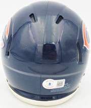 Chevy Chase Autographed Chicago Bears Blue Speed Mini Helmet Christmas Vacation Logo Beckett BAS Witness Stock #232843