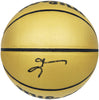 Allen Iverson Autographed Gold Edition Composite Leather Basketball Philadelphia 76ers Beckett BAS Witness Stock #232872