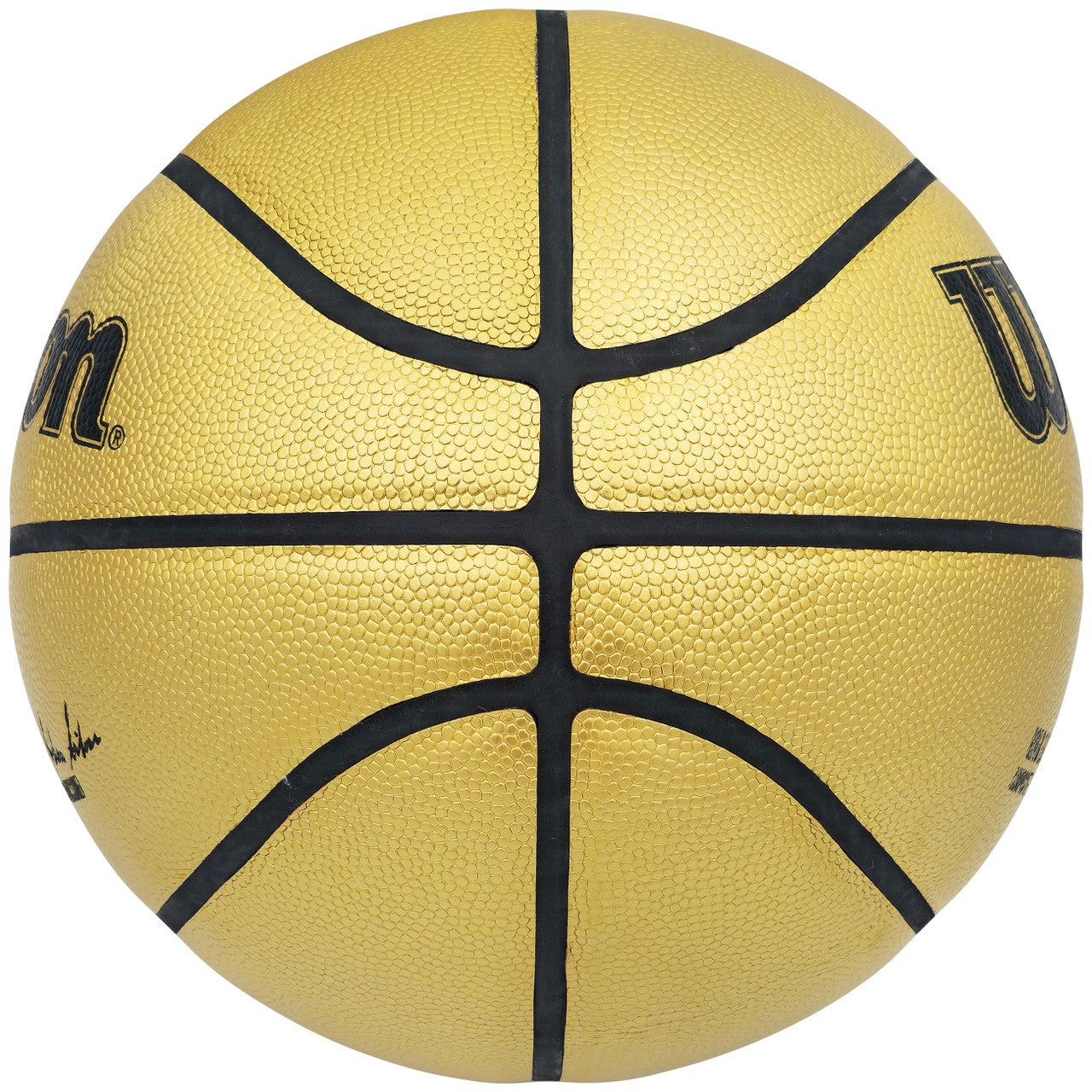 Allen Iverson Autographed Gold Edition Composite Leather Basketball Philadelphia 76ers Beckett BAS Witness Stock #232872