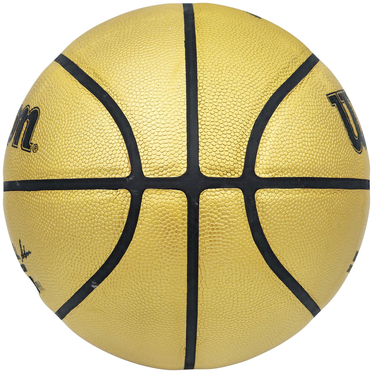 Allen Iverson Autographed Gold Edition Composite Leather Basketball Philadelphia 76ers Beckett BAS Witness Stock #232872
