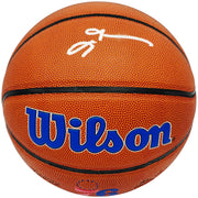 Allen Iverson Autographed Philadelphia 76ers Logo Basketball Beckett BAS Witness Stock #232870