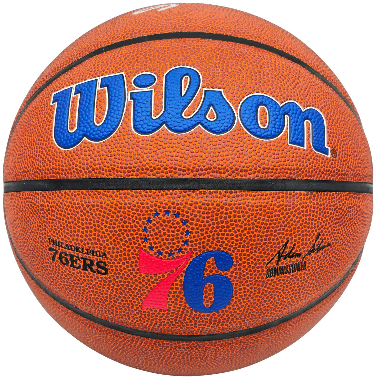 Allen Iverson Autographed Philadelphia 76ers Logo Basketball Beckett BAS Witness Stock #232870