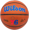Allen Iverson Autographed Philadelphia 76ers Logo Basketball Beckett BAS Witness Stock #232870
