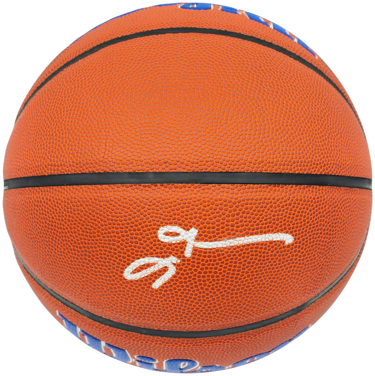 Allen Iverson Autographed Philadelphia 76ers Logo Basketball Beckett BAS Witness Stock #232870
