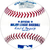 Wyatt Langford Autographed Official MLB Baseball Texas Rangers "MLB Debut 3-28-24" Fanatics and MLB Holo Stock #232809
