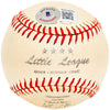 Charlie Grimm Autographed Official Little League Baseball Atlanta Braves, Chicago Cubs Vintage Signature Beckett BAS #BH038050