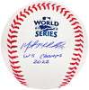 Martin Maldonado Autographed Official 2022 World Series Logo MLB Baseball Houston Astros "WS Champs 2022" Beckett BAS Witness #W381104