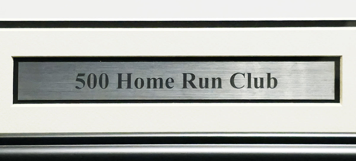 500 Home Run HR Club Autographed Framed 28x30 Photo With 11 Signatures Including Willie Mays & Hank Aaron Beckett BAS #AB08915