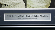 Mickey Mantle & Roger Maris Autographed Framed 11x17 Poster New York Yankees Vintage Signature Beckett BAS #AE31085