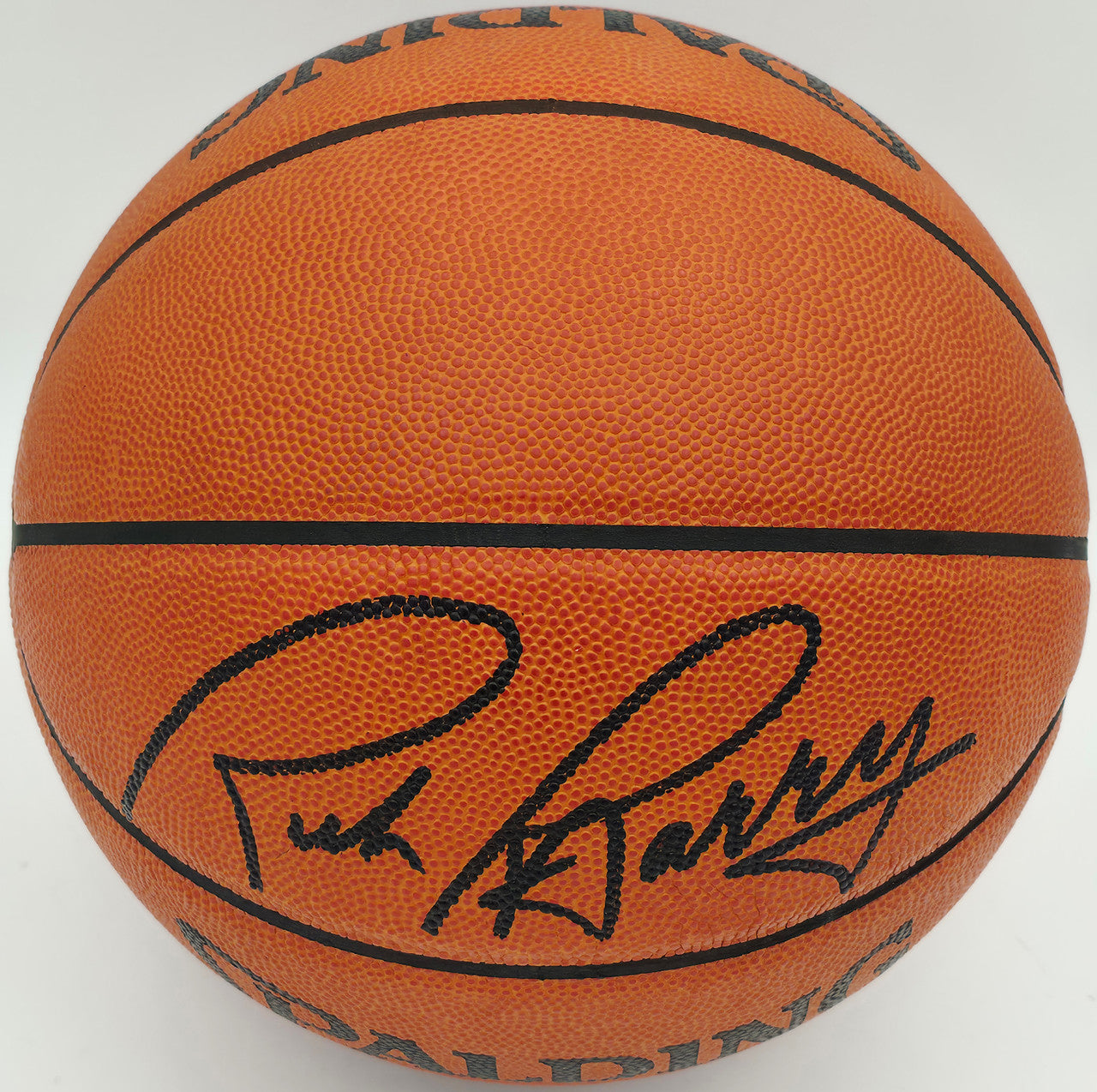 Rick Barry Autographed Spalding NBA Leather Game Basketball Golden State Warriors Beckett BAS QR #BS30420