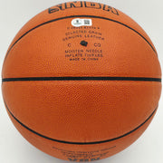 Rick Barry Autographed Spalding NBA Leather Game Basketball Golden State Warriors Beckett BAS QR #BS30420