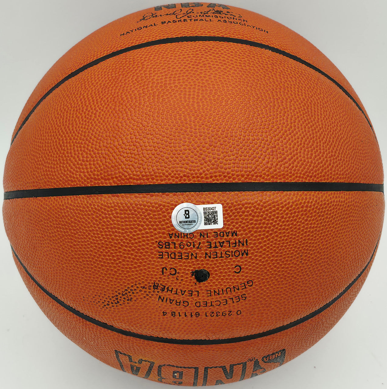 Hal Greer Autographed Spalding NBA Leather Game Basketball Philadelphia 76ers Beckett BAS QR #BS30427