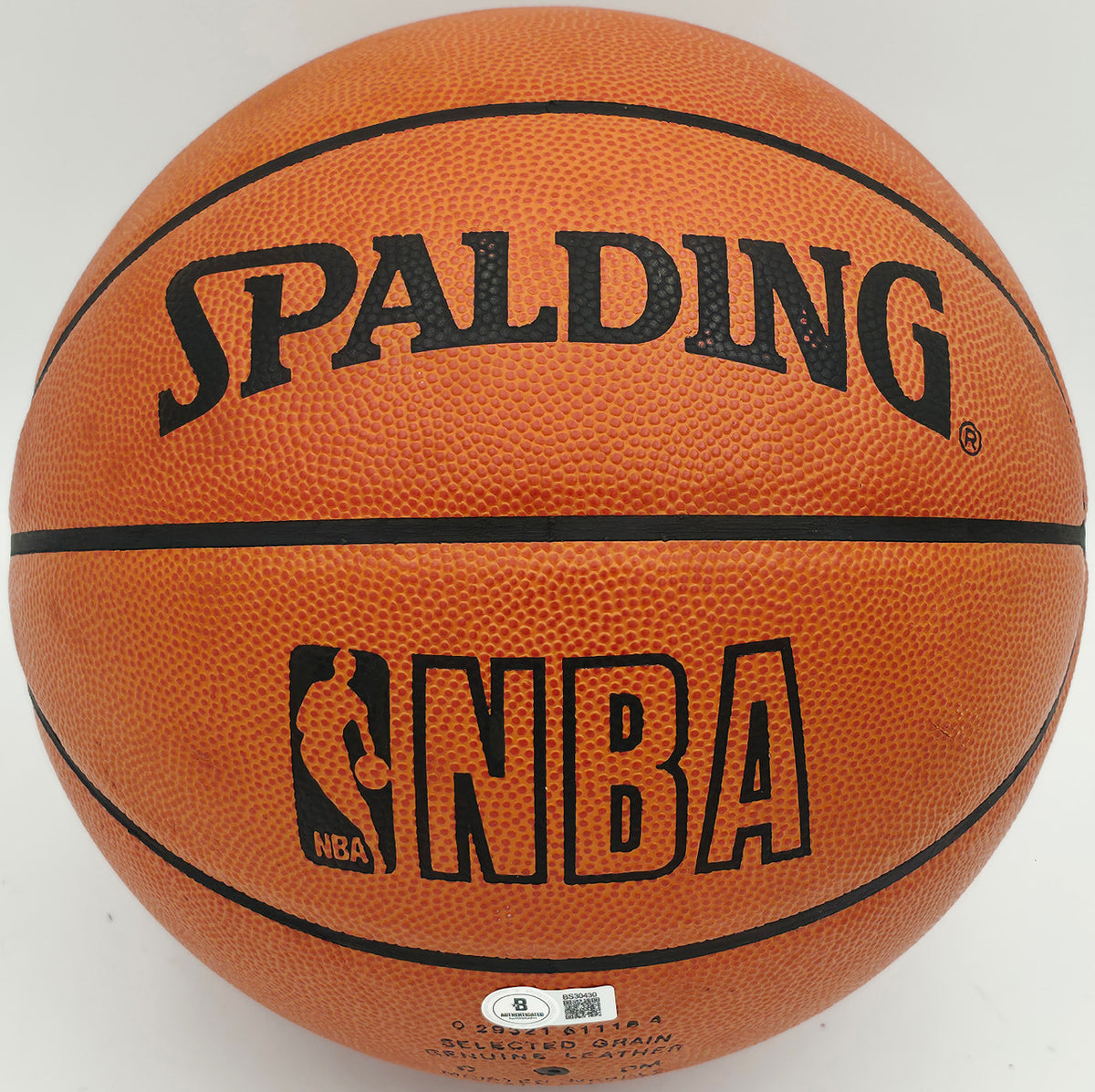 Nate Thurmond Autographed Spalding NBA Leather Game Basketball Golden State Warriors Beckett BAS QR #BS30430