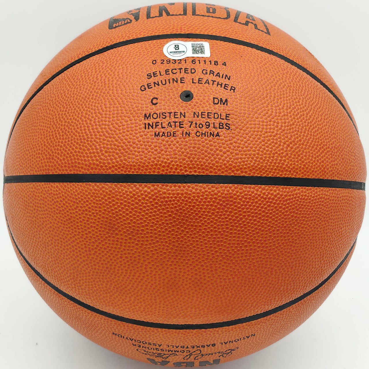 Nate Thurmond Autographed Spalding NBA Leather Game Basketball Golden State Warriors Beckett BAS QR #BS30430