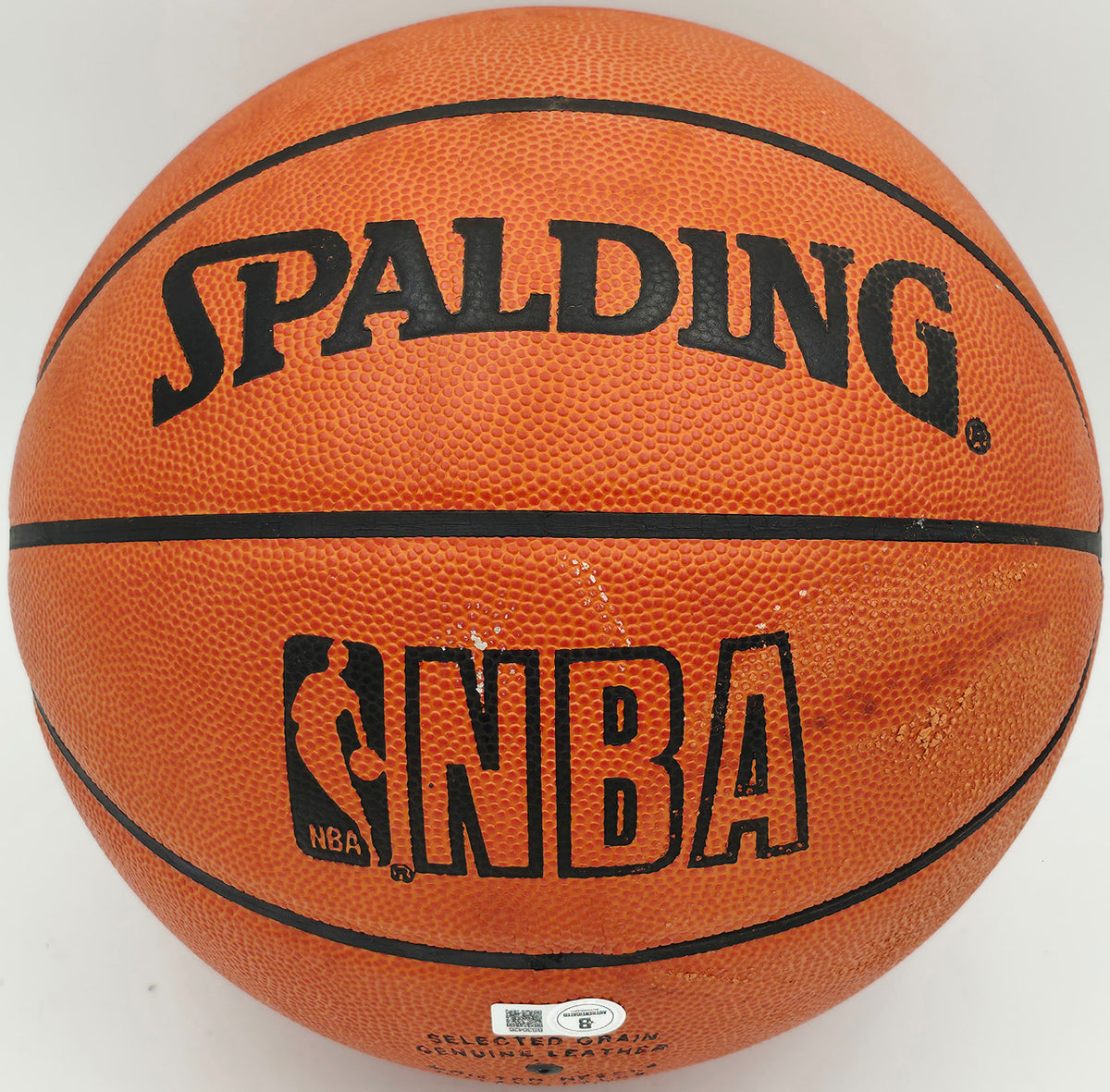 George Mikan Autographed Spalding NBA Leather Game Basketball Minneapolis Lakers Beckett BAS QR #BS30426