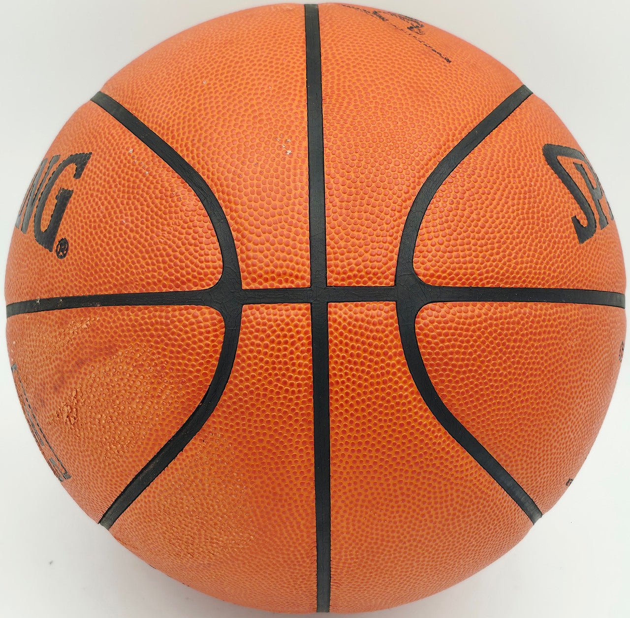 George Mikan Autographed Spalding NBA Leather Game Basketball Minneapolis Lakers Beckett BAS QR #BS30426
