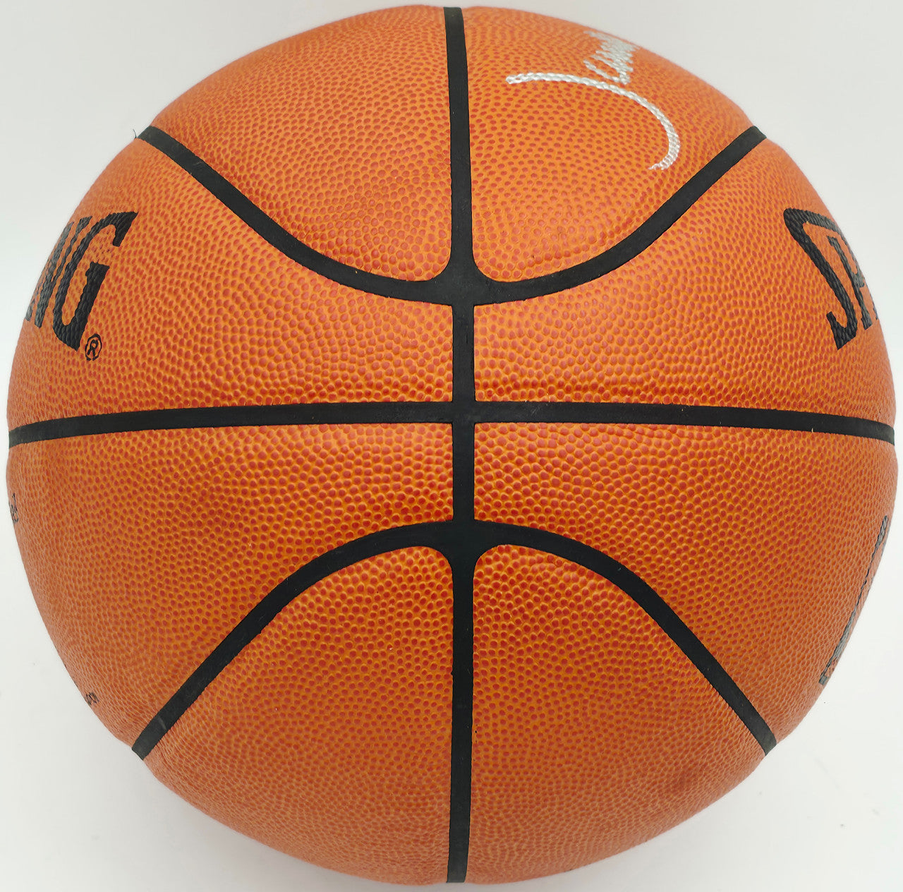 James Worthy Autographed Spalding NBA Leather Game Basketball Los Angeles Lakers Beckett BAS QR #BS30424