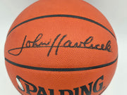 John Havlicek Autographed Spalding NBA Leather Game Basketball Boston Celtics UDA Holo & Beckett BAS QR #BS30428