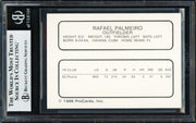 Rafael Palmeiro Autographed 1986 ProCards Card Pittsfield Cubs Vintage Signature Beckett BAS #18283531
