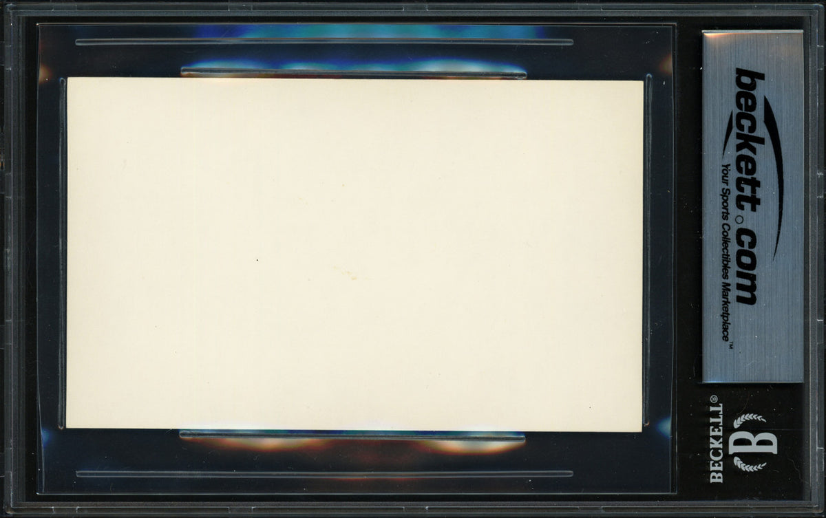 Arnold Palmer Autographed 3x5 Index Card Beckett BAS #18284409