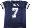 Dallas Cowboys Trevon Diggs Autographed Blue Jersey TriStar Stock #233664