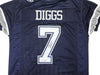 Dallas Cowboys Trevon Diggs Autographed Blue Jersey TriStar Stock #233664