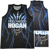 WWE Hulk Hogan Autographed Black Jersey "Hollywood Hogan" Beckett BAS Witness Stock #233368