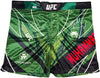Belal Muhammad Autographed Green Fight Shorts Beckett BAS Witness Stock #233365