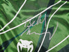 Belal Muhammad Autographed Green Fight Shorts Beckett BAS Witness Stock #233365