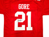 San Francisco 49ers Frank Gore Autographed Red Jersey JSA Stock #233380