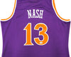 Phoenix Suns Steve Nash Autographed Purple Authentic Mitchell & Ness 2005-06 Hardwood Classic Swingman Jersey Size XL Beckett BAS Witness Stock #233680