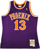 Phoenix Suns Steve Nash Autographed Purple Authentic Mitchell & Ness 2005-06 Hardwood Classic Swingman Jersey Size L Beckett BAS Witness Stock #233679