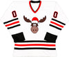 Christmas Vacation Chevy Chase Autographed White Jersey Griswold Beckett BAS QR Stock #233372