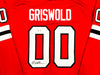 Christmas Vacation Chevy Chase Autographed Red Jersey Griswold Beckett BAS QR Stock #233371
