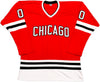 Christmas Vacation Chevy Chase Autographed Red Jersey Griswold Beckett BAS QR Stock #233371