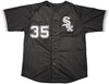 Chicago White Sox Frank Thomas Autographed Black Jersey Beckett BAS Witness Stock #233373