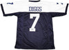 Dallas Cowboys Trevon Diggs Autographed Blue & White Jersey Beckett BAS QR Stock #233661